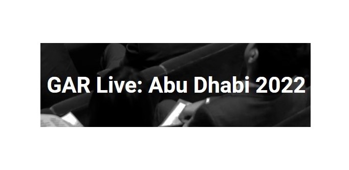 Georges Affaki speaks at GAR Live: Abu Dhabi 2022