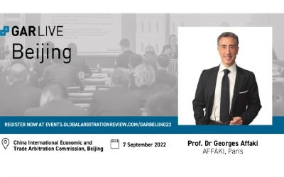 Georges Affaki speaks at GAR Live Beijing 2022